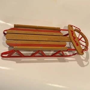 American Girl Emily's Holiday Wooden Sled
